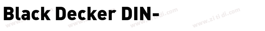 Black Decker DIN字体转换